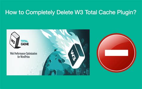 remove w3 total cache completely